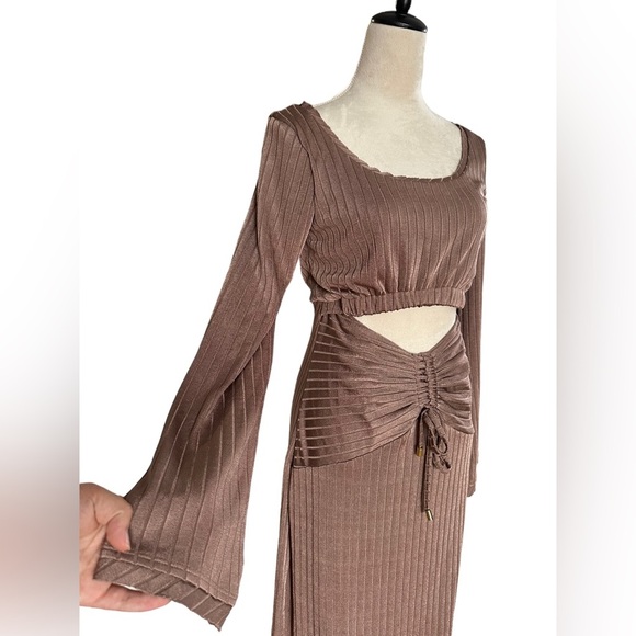 Free People X Revolve one and only cutout maxi dress in color bunny - Picture 12 of 12